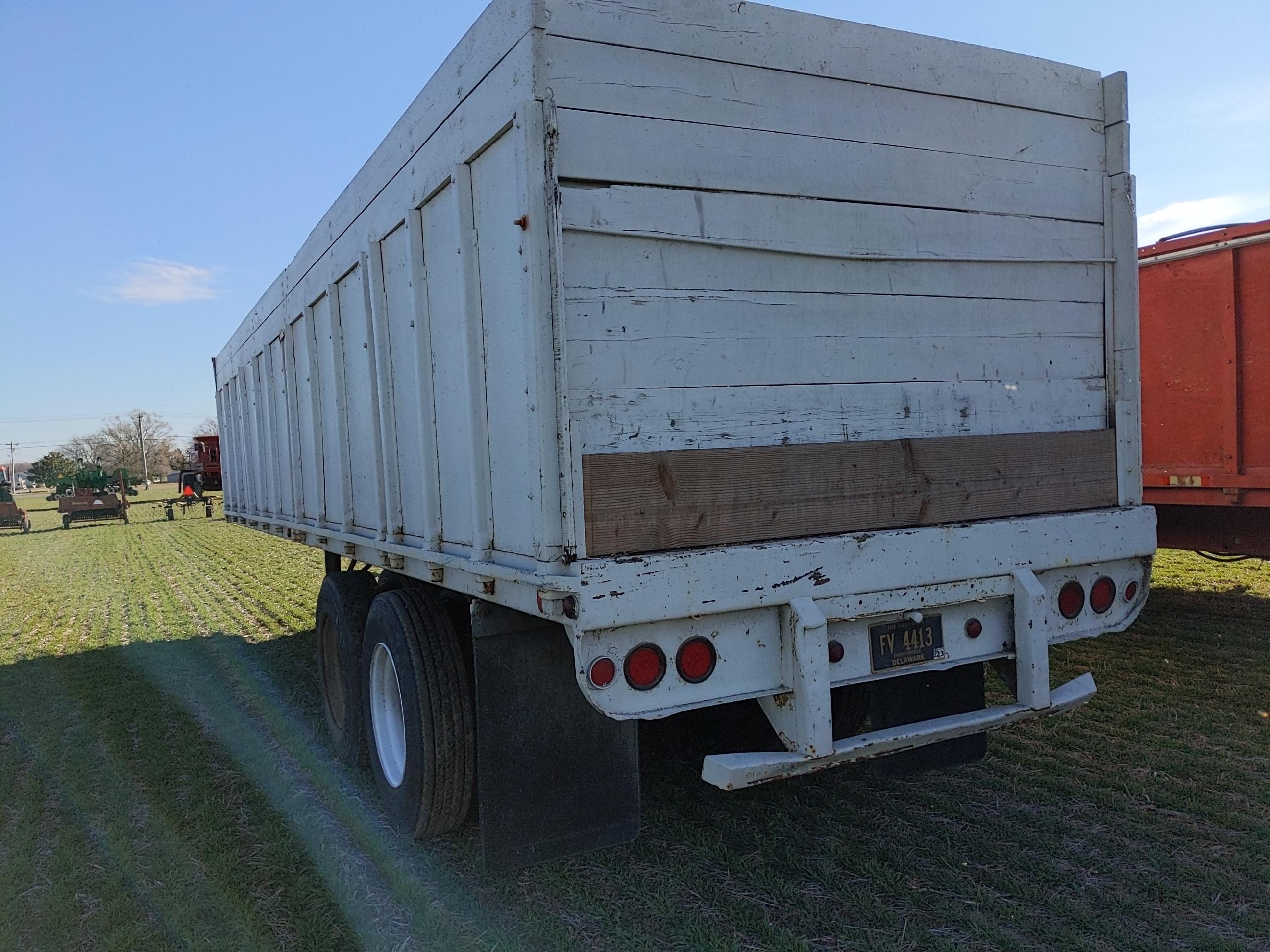 TBC flat w/sides used as grain trailer