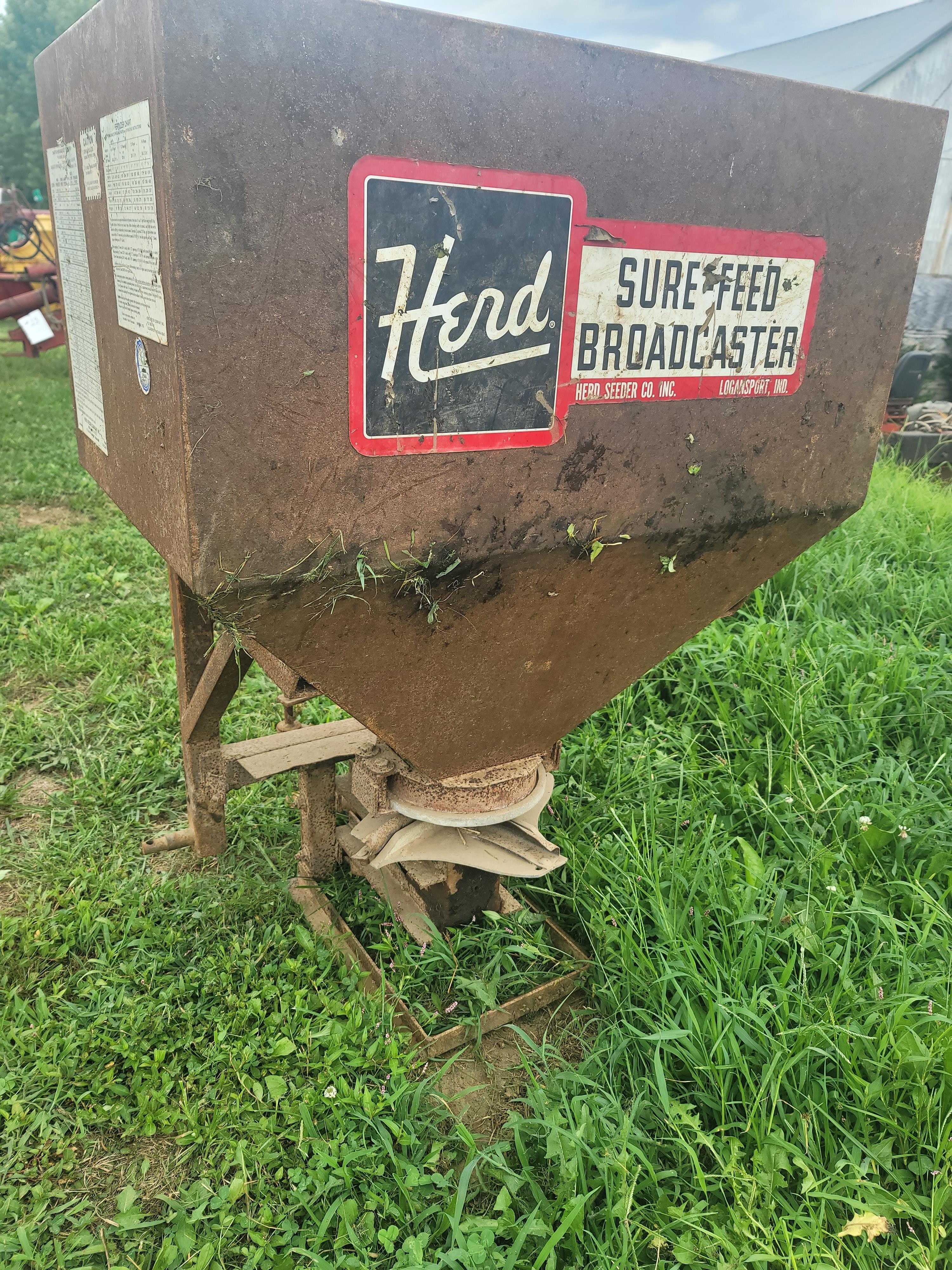 Herd seed broadcaster