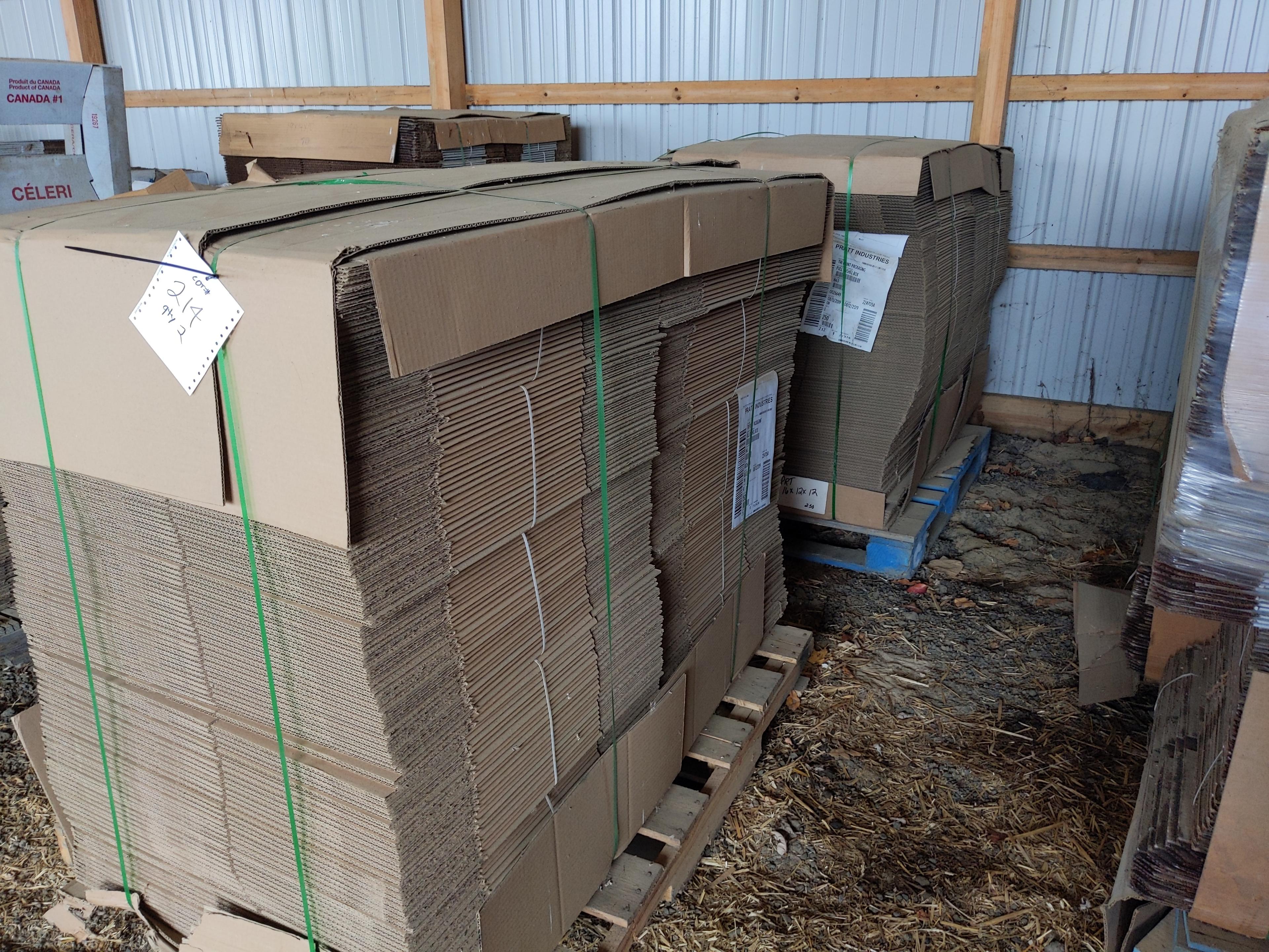 Non-waxed Cardboard 1 bushel boxes