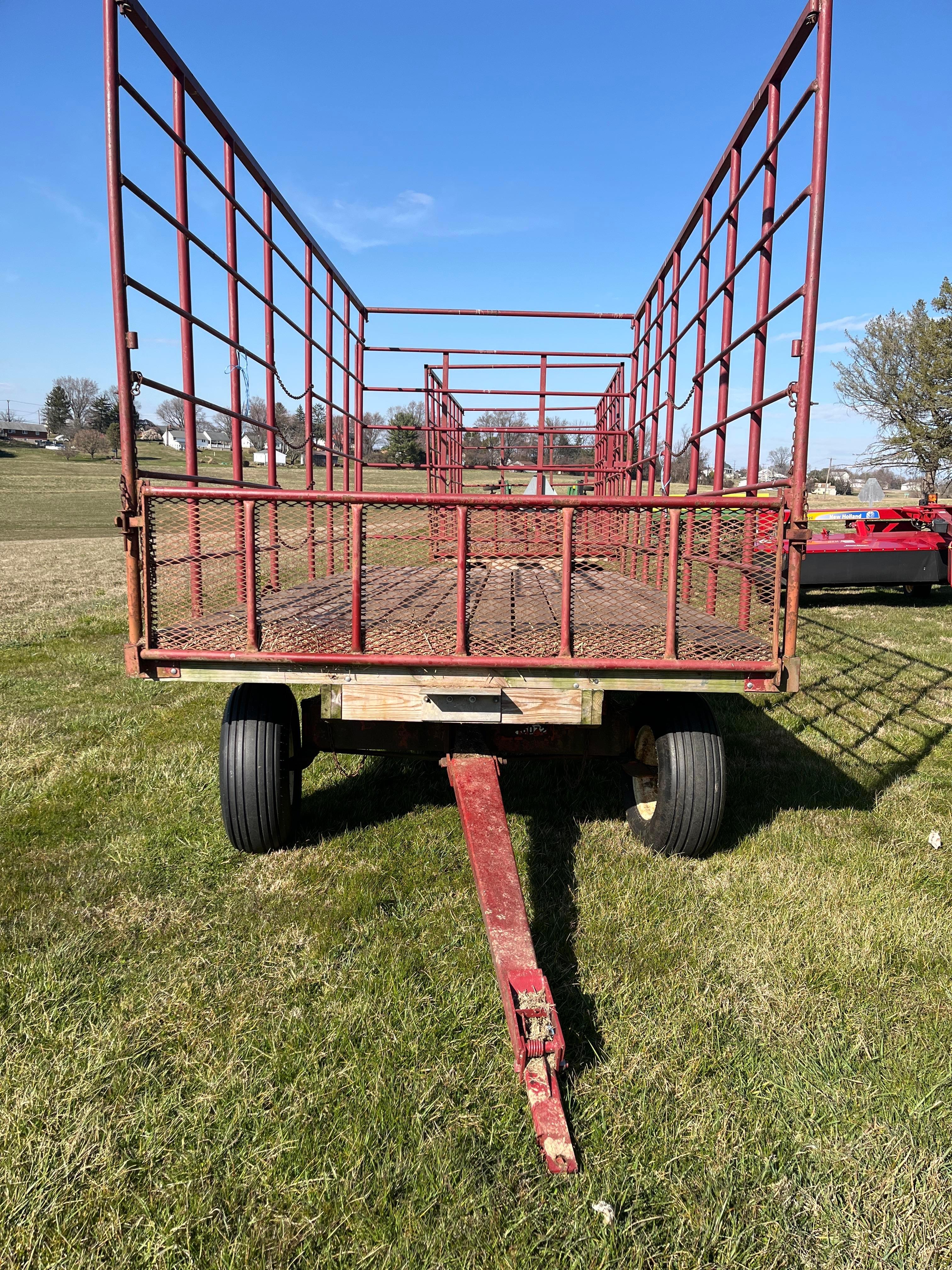 Pipe frame hay rack on Kory 6072 gears