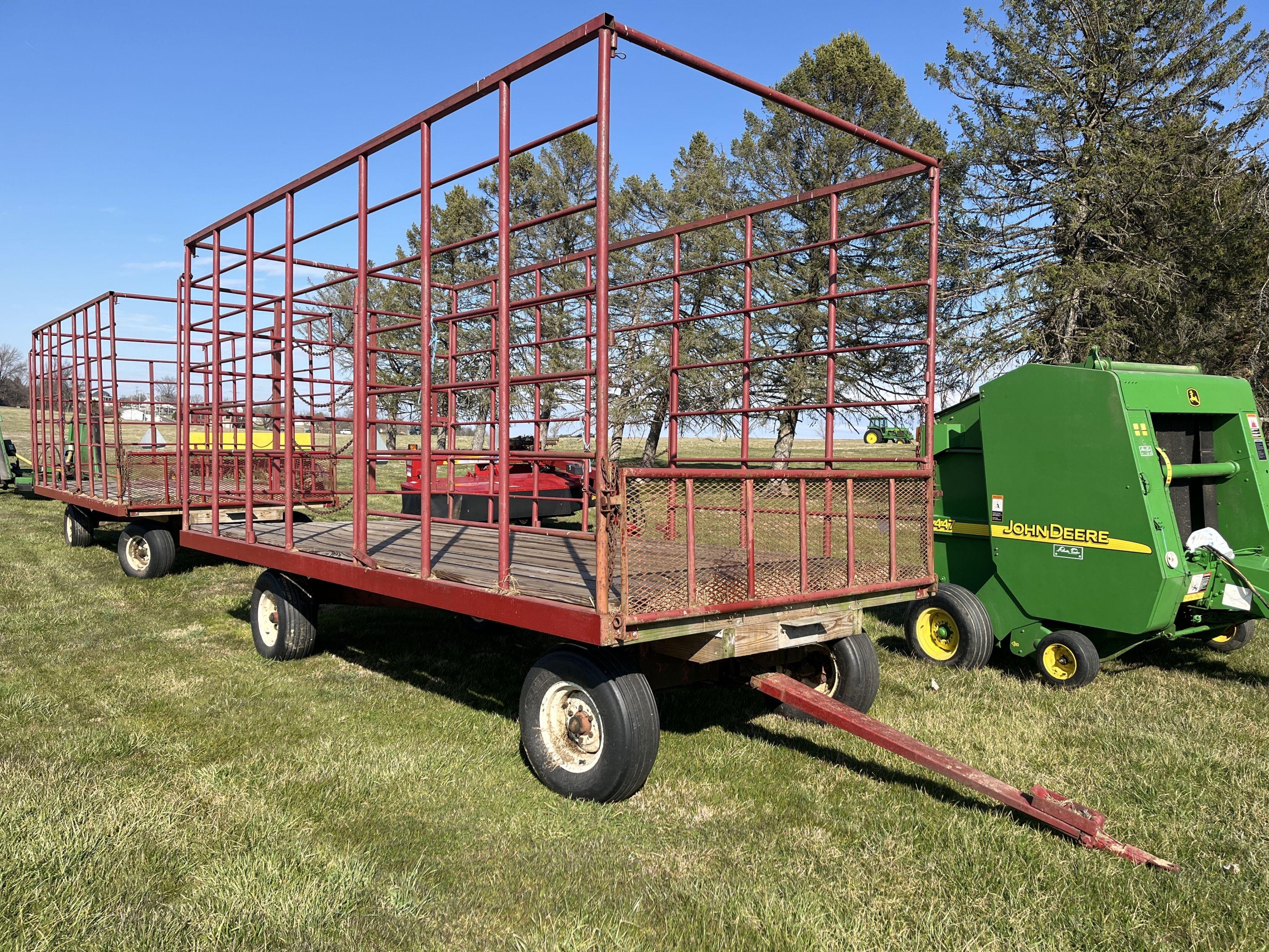 Pipe frame hay rack on Kory 6072 gears