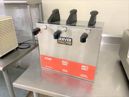 Server 3 station counter top  condiment disenser, model - SE-T  07124