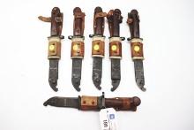 (6) Romanian bayonet knives