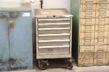 Rolling metal Tool cart