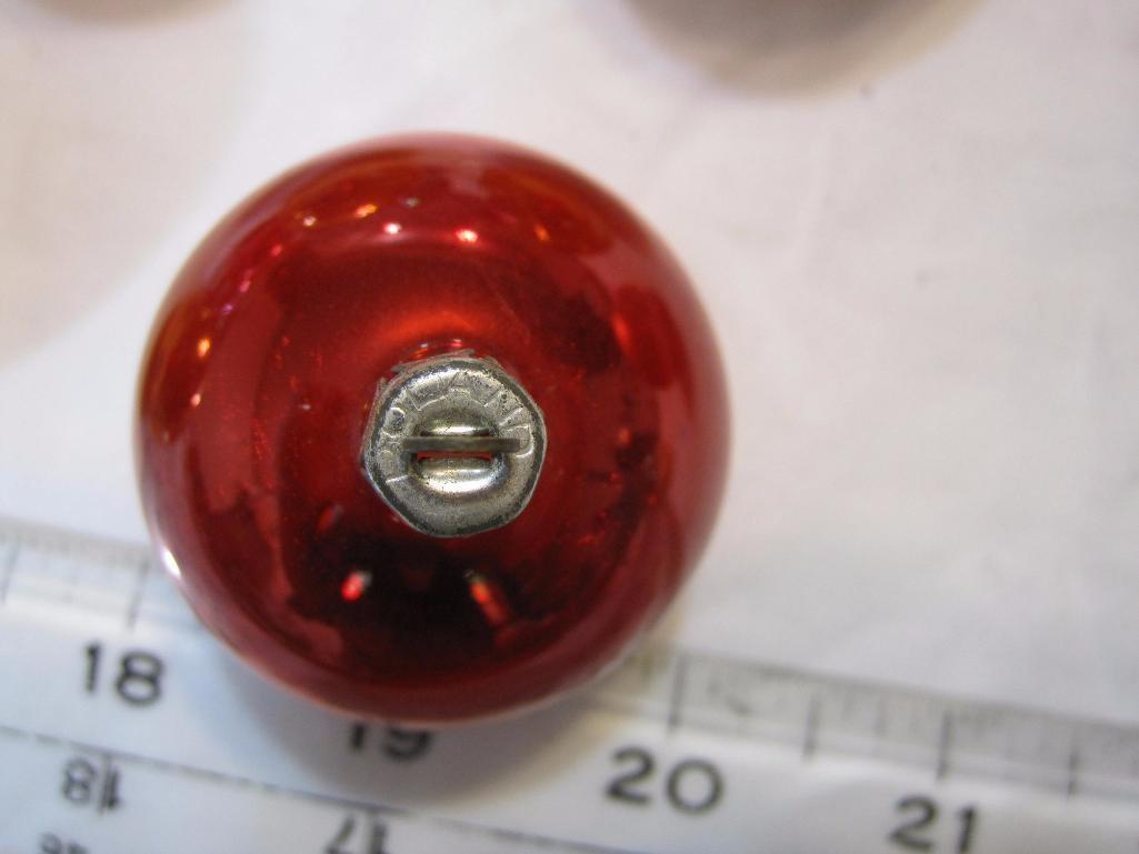 Lot Of 14 Glass Christmas Balls, Made in USA, 9oz