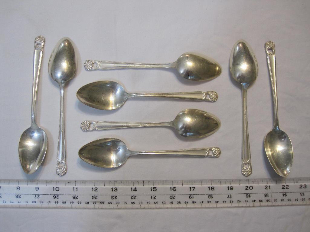 8 Table Spoons, 1847 Rogers Bros Eternally Yours Pattern, 1941 Silver Plate, 13 oz