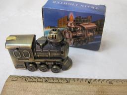 Vintage Train Lighter with working lights and sounds, marked G.U., in original box, Oct 2002, 6 oz