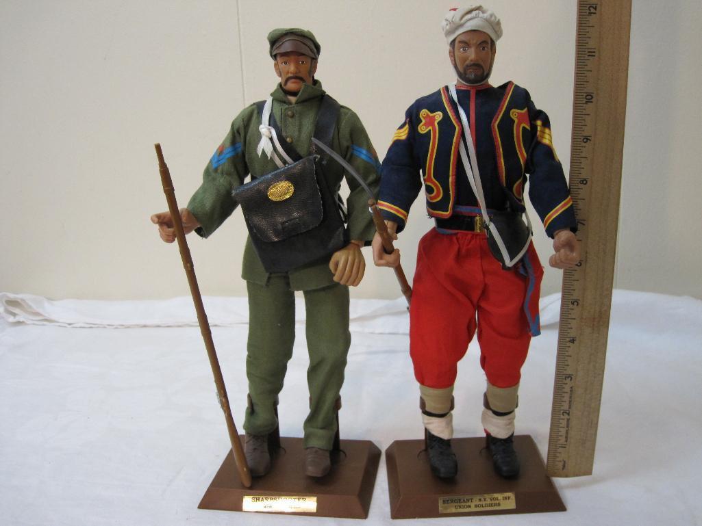 2 Soldiers of the World-Civil War Action Figures: Sharpshooter Union Soldiers and Sergeant NY Vol.