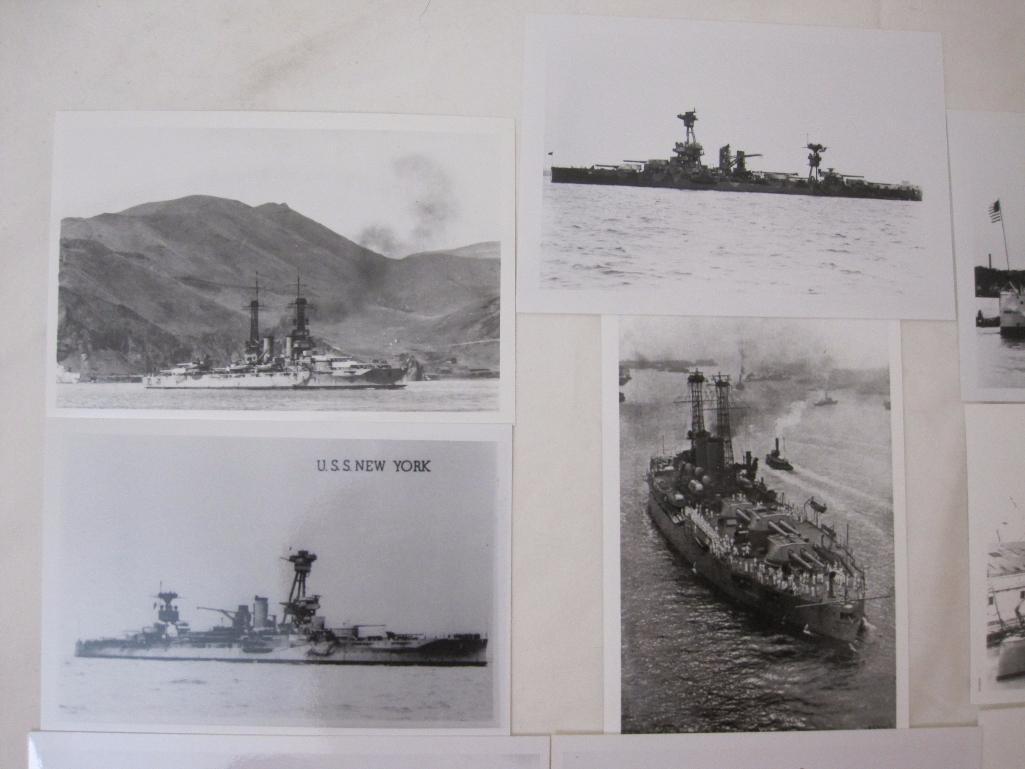 12 Vintage Black & White Naval Photographs from 1910s-1940s, 2 oz