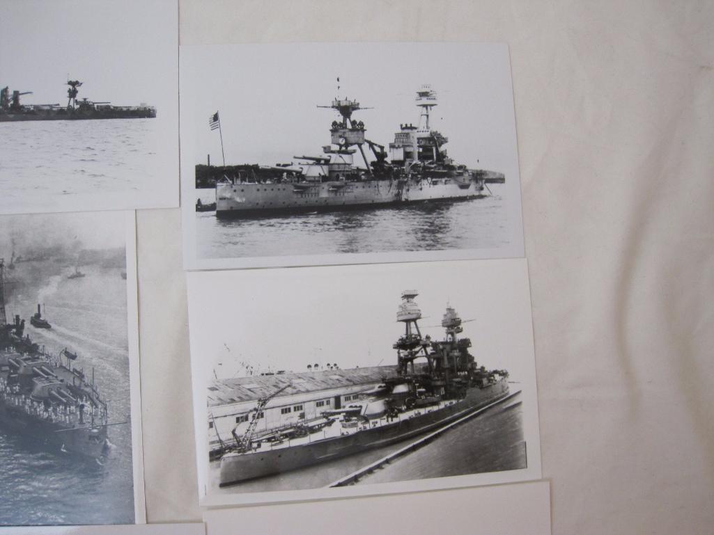 12 Vintage Black & White Naval Photographs from 1910s-1940s, 2 oz