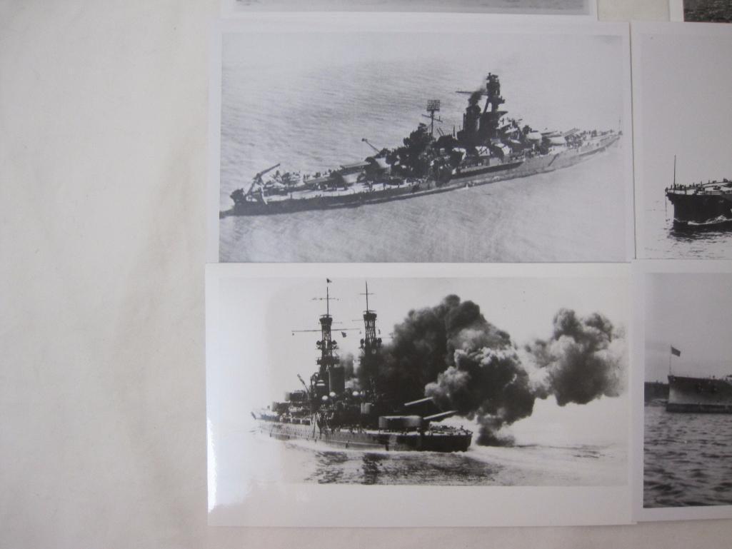 12 Vintage Black & White Naval Photographs from 1910s-1940s, 2 oz