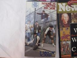 Lot of New Kids on the Block Collectibles including new in box dolls, cassettes, programs, and more,