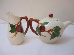 Franciscan Apple Tea Pot and Pitcher, 2 lbs 6 oz