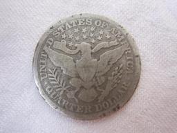 1897 Silver Barber Quarter, 5.5 g