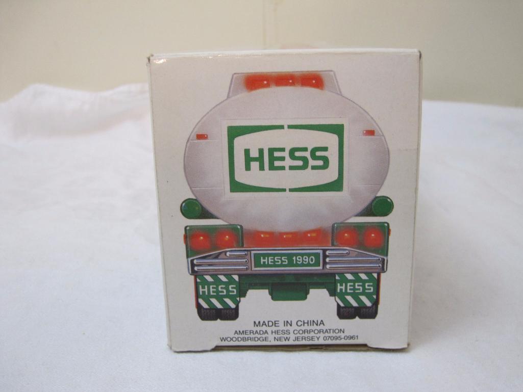 1990 Hess Truck Toy Tanker Truck, in original box, 1 lb 8 oz