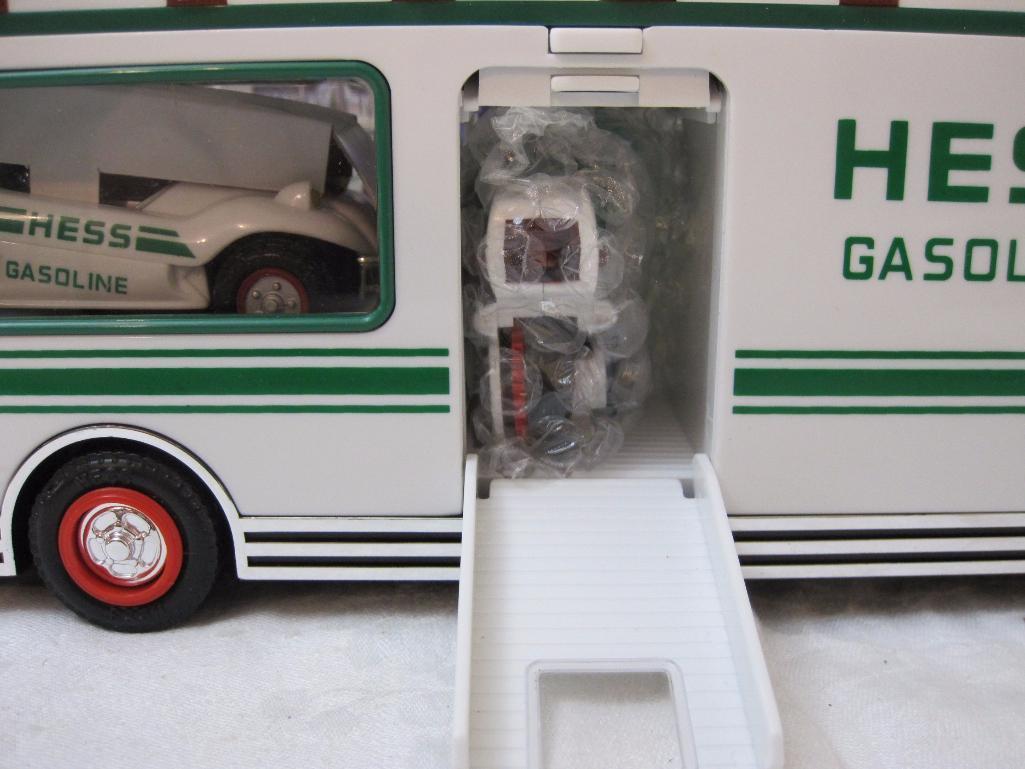 1998 Hess Truck Recreation Van with Dune Buggy and Motorcycle!, in original box, 2 lb 3 oz