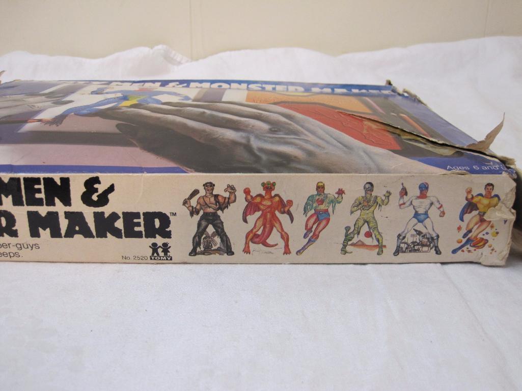 Vintage Mighty Men & Monster Maker Drawing Kit, 1978 TOMY, in original box, 1 lb 10 oz