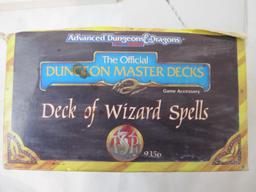 The Official Dungeon Master Decks Game Accessory, Deck of Wizard Spells, decks are sealed, AD&D 2nd