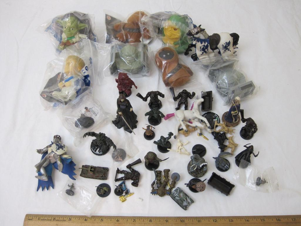 Lot of Miniatures and Misc. Toys including Hero Clix, Papo, Wizards Military Minis, and more