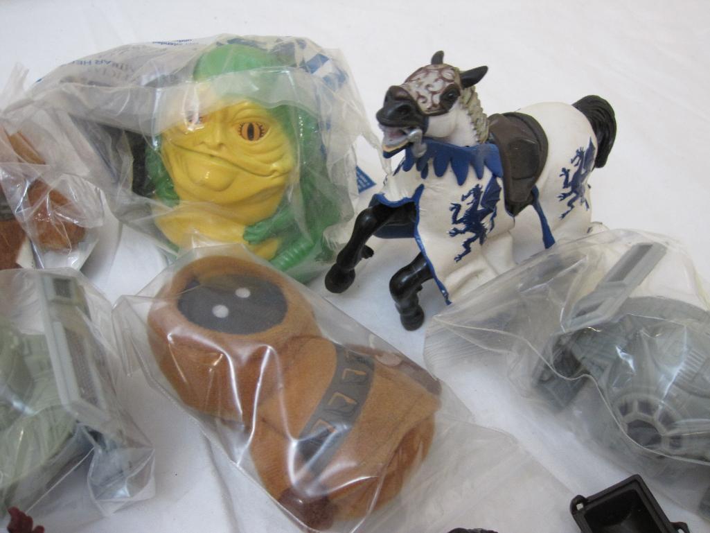 Lot of Miniatures and Misc. Toys including Hero Clix, Papo, Wizards Military Minis, and more