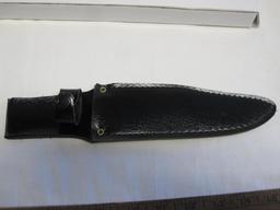 Decorated sheath knife with stainless blade, made in China, K-183, NIB
