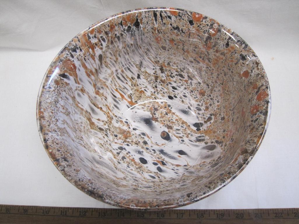 Large Royal Haeger Metallic Sheen Bowl - approx 10 inches in diameter, 5.5 inches deep