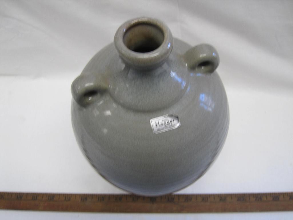 Royal Haeger Gray Stone Glaze double handled Jug, 1993, 12 inches tall, 6.5 inches wide, 3lb 4oz