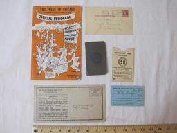 Lot of Vintage Club Ephemera including 64th Annual Convention of the Loyal Order of Moose Official