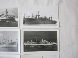 A dozen vintage black and white Warship photographs, including Aeolus, McCracken, La Grange and