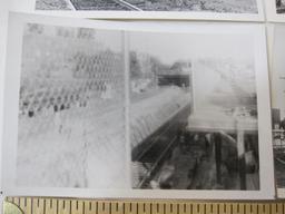 Four Vintage Black and White Train Photographs from 1970s-1980s, 1 oz