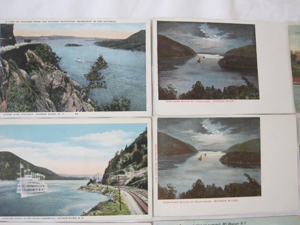 Lot of Vintage Postcards from Hudson River Valley and West Point NY, 7 oz