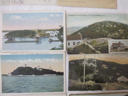 Lot of Vintage Postcards from Hudson River Valley and West Point NY, 7 oz