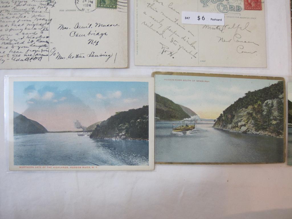 Lot of Vintage Postcards from Hudson River Valley and West Point NY, 7 oz