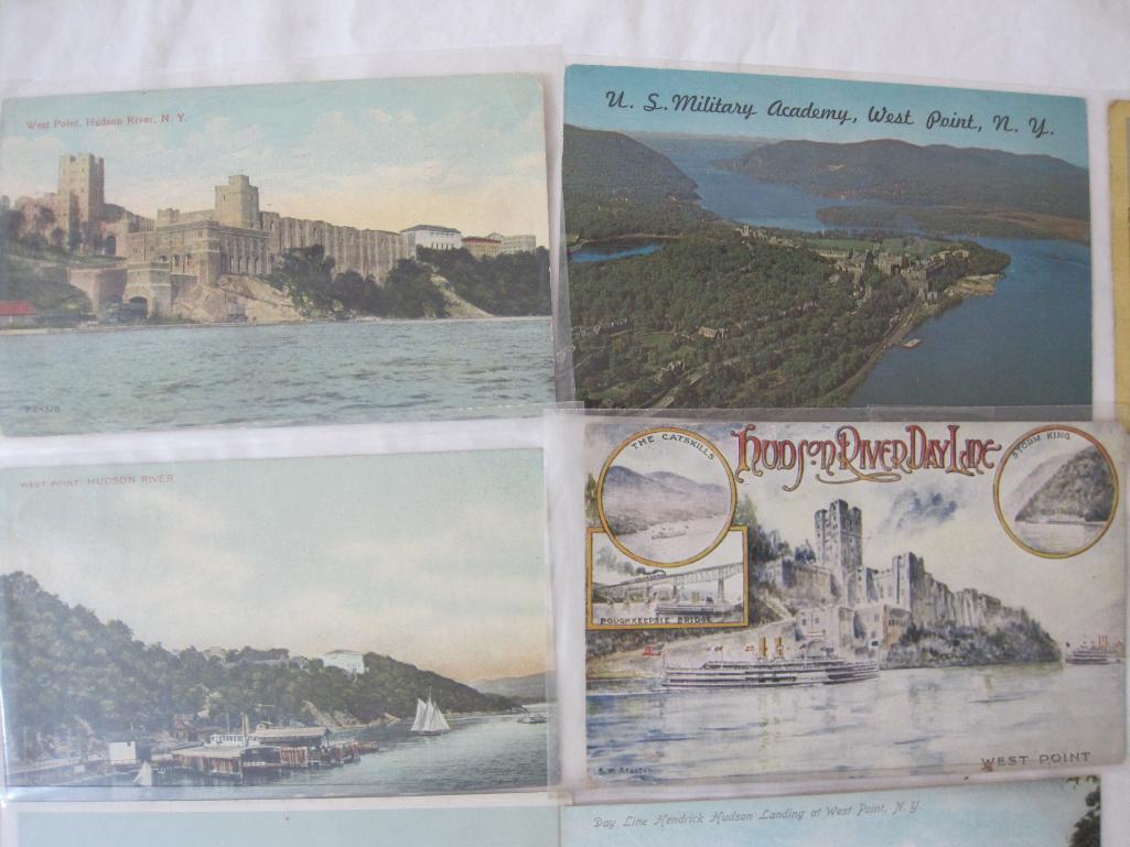 Lot of Vintage Postcards from Hudson River Valley and West Point NY, 7 oz