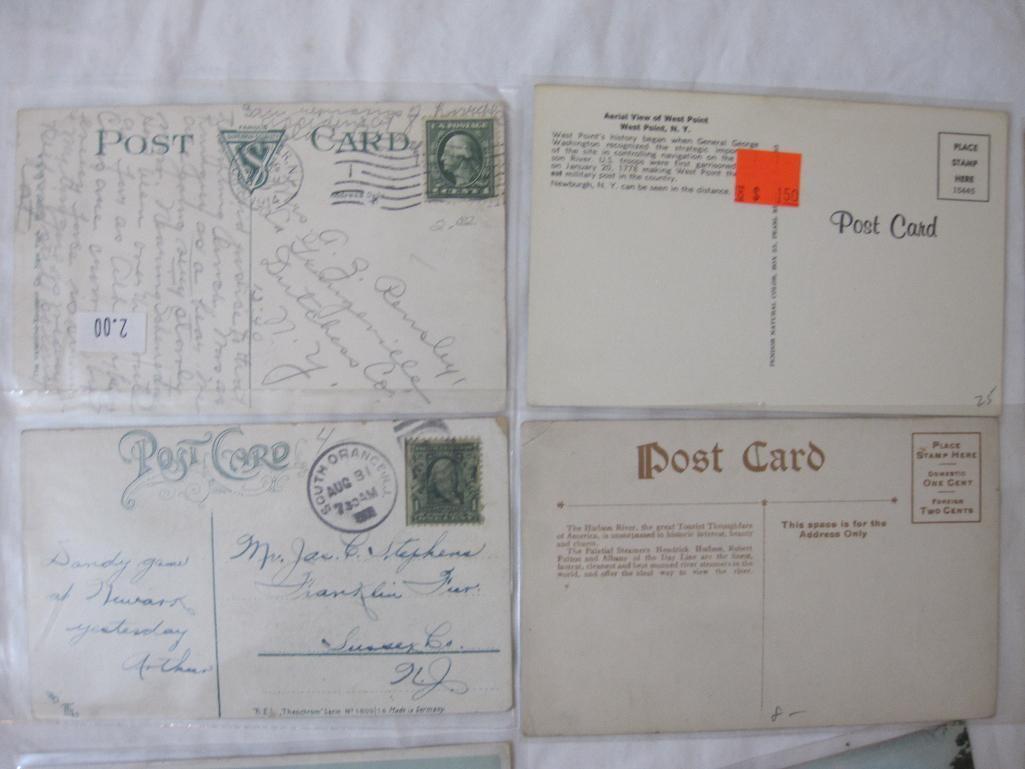 Lot of Vintage Postcards from Hudson River Valley and West Point NY, 7 oz