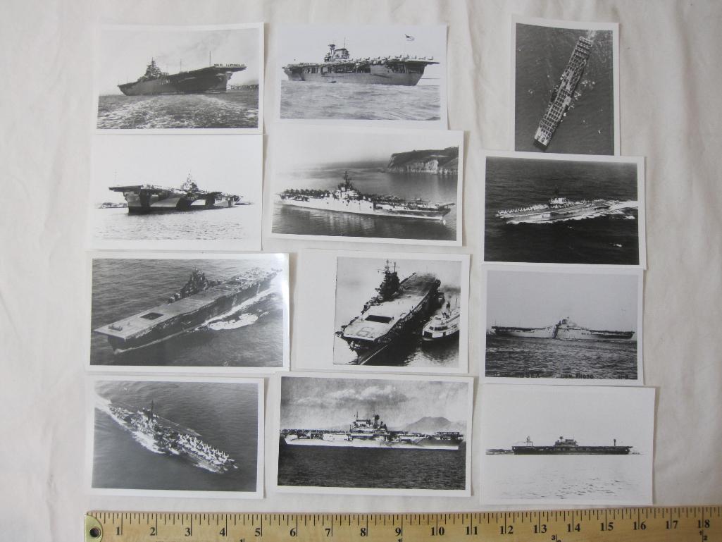 Lot of 12 vintage Warships, including Boxer, Coral Sea, Essex and Franklin, 2 oz