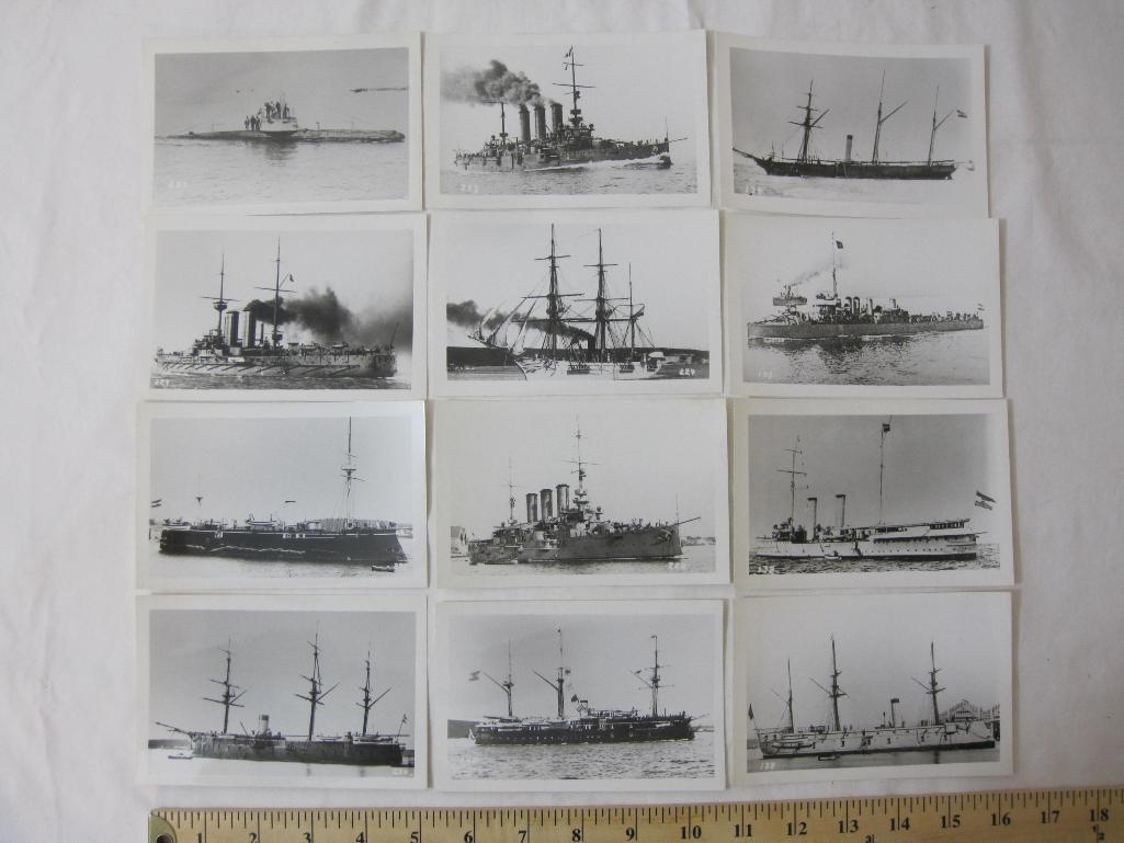 Assorted lot of German Warships, including Ironclads Kaiser and Kaiser Max and others, 2 oz