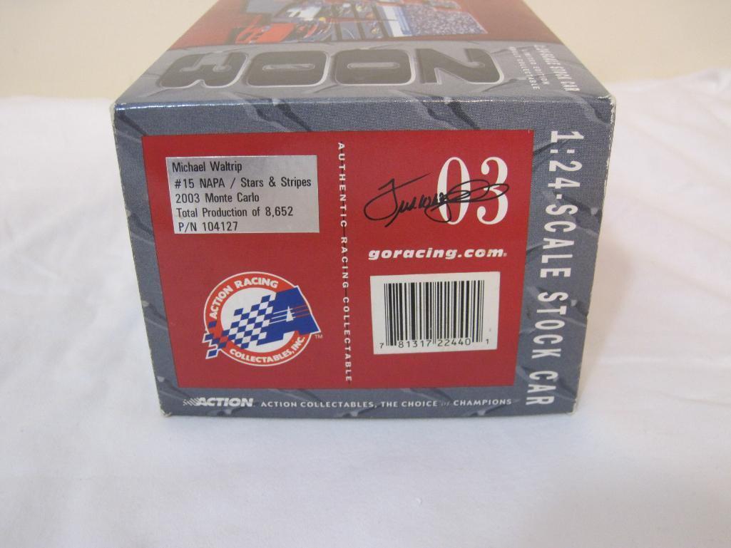 NASCAR Michael Waltrip #15 NAPA/Stars & Stripes 2003 Monte Carlo 1:24-scale Stock Car, NIB, 1 lb 11