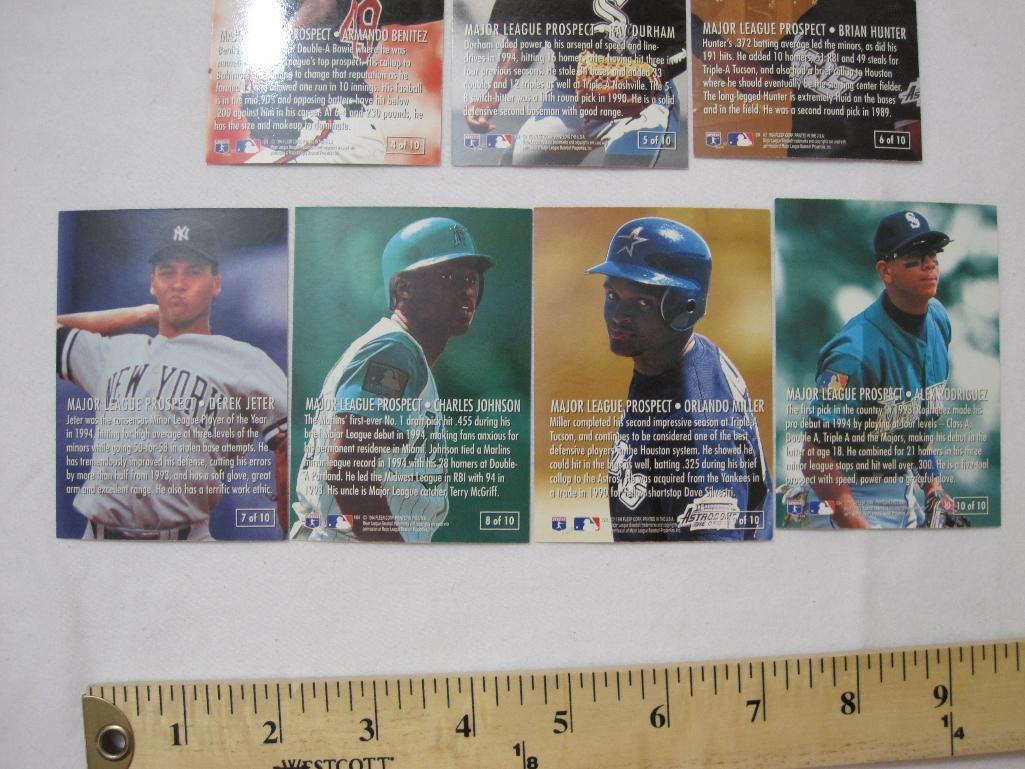 1995 Fleer Major League Prospects Baseball Cards, complete set, 10 cards, 2 oz