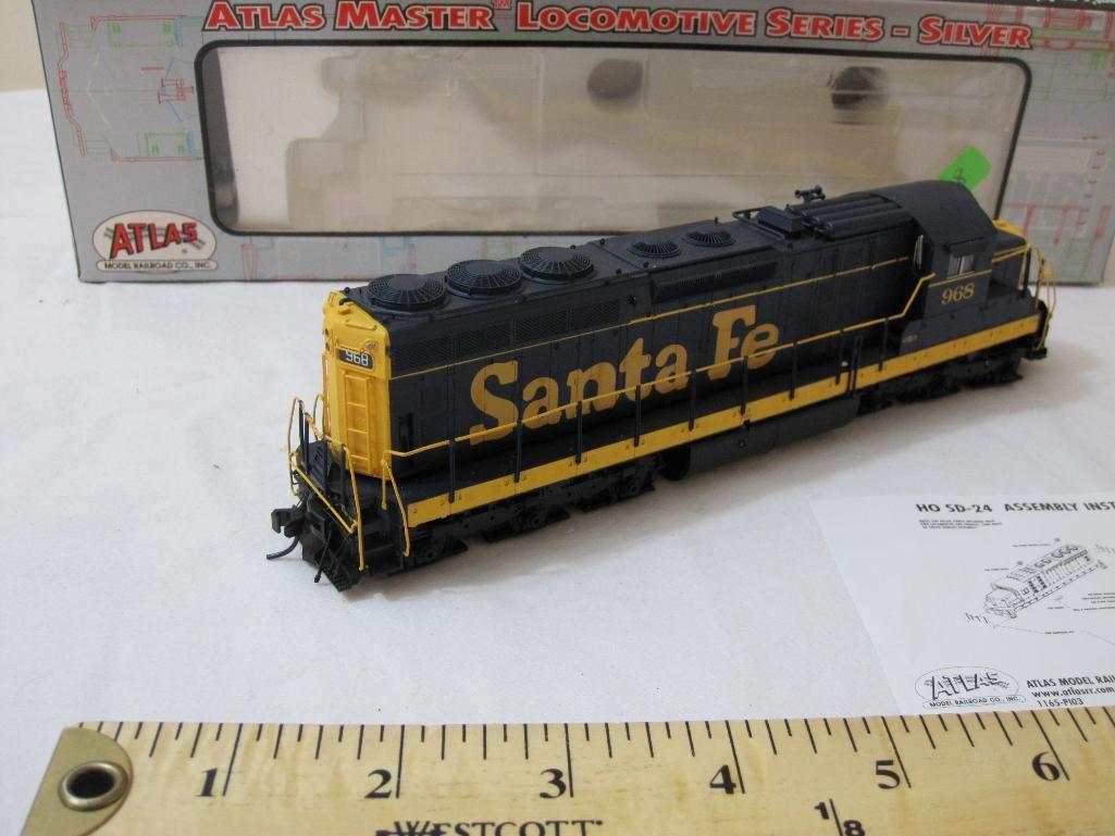 Atlas Master Locomotive Series #7508 SD 24 Locomotive Santa Fe #968, HO Scale, in original box, 1 lb