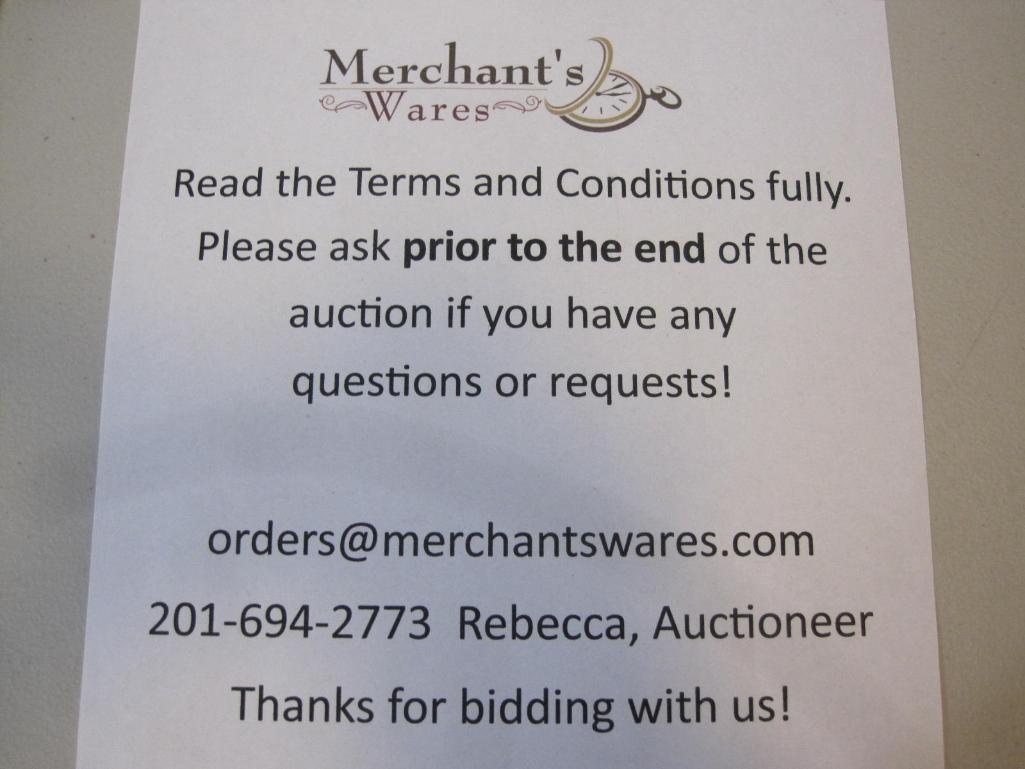 Please read our full terms and conditions before bidding! Free pickup in our PA and NJ locations,