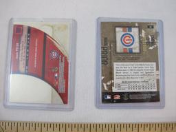 Two Premium Mark Prior (Chicago Cubs) Baseball Cards from 04 Donruss Leather & Lumber ) 185/1000 and