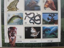 Full Pane of 32 cent Endangered Species Stamps, 1995 #3105 Stamps, sealed