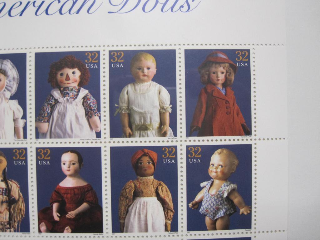 1996 American Dolls sealed sheet of 15 32-cent US Stamps