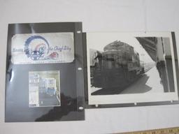 Lot of Santa Fe Railroad Memorabilia and Ephemera including patches, advertisements, and