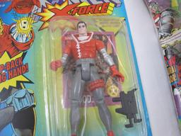 Two X-Men Action Figures including The Uncanny X-Men X-Force Kane and X-Men Silver Samurai, new in