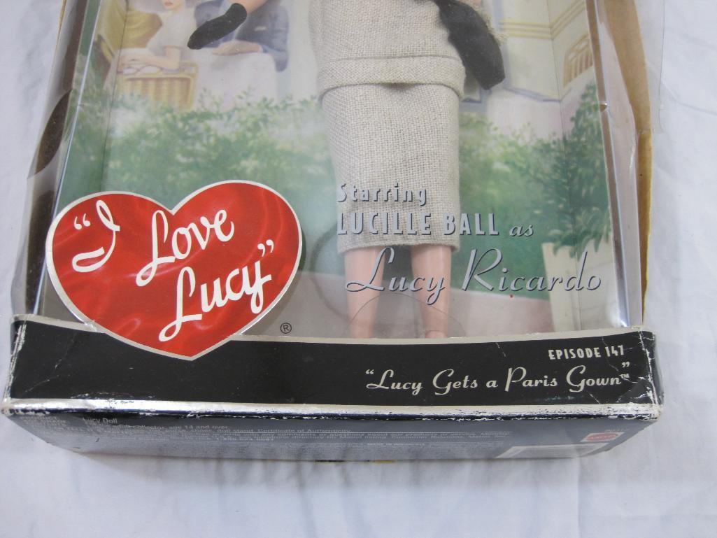Lucy Doll, I Love Lucy Episode 147 "Lucy Gets a Paris Gown" starring Lucille Ball as Lucy Ricardo,