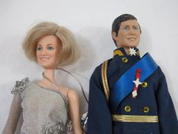 Prince Charles and Lady Di / Princess Diana - 11 inch dolls by LH&H Inc 1982, 1 lb