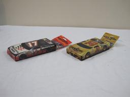 Two Sets of Traks Collectible Race Cards including Darrell Waltrip Team Set and Michael Waltrip Team