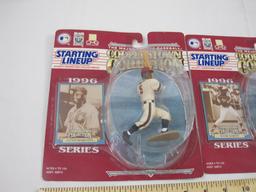 Two Starting Lineup Cooperstown Collection MLB Figures including Hank Aaron and Jackie Robinson,